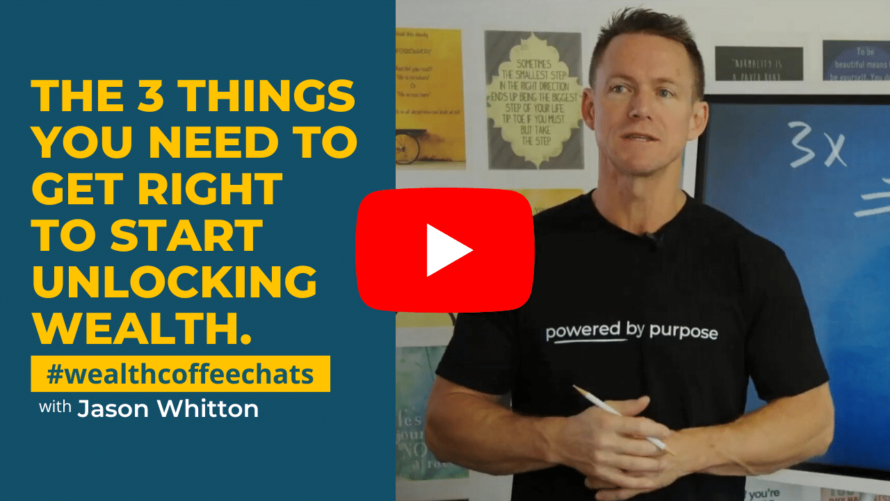 Wealth Coffee Chats-The 3 Things You Need to Get Right to Start Unlocking Wealth. Wealth Coffee Chats podcast thumbnail image