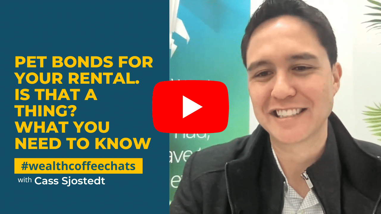Wealth Coffee Chats-Pet Bonds for Your Rental. Is That a Thing? What You Need to Know. Wealth Coffee Chats podcast thumbnail image