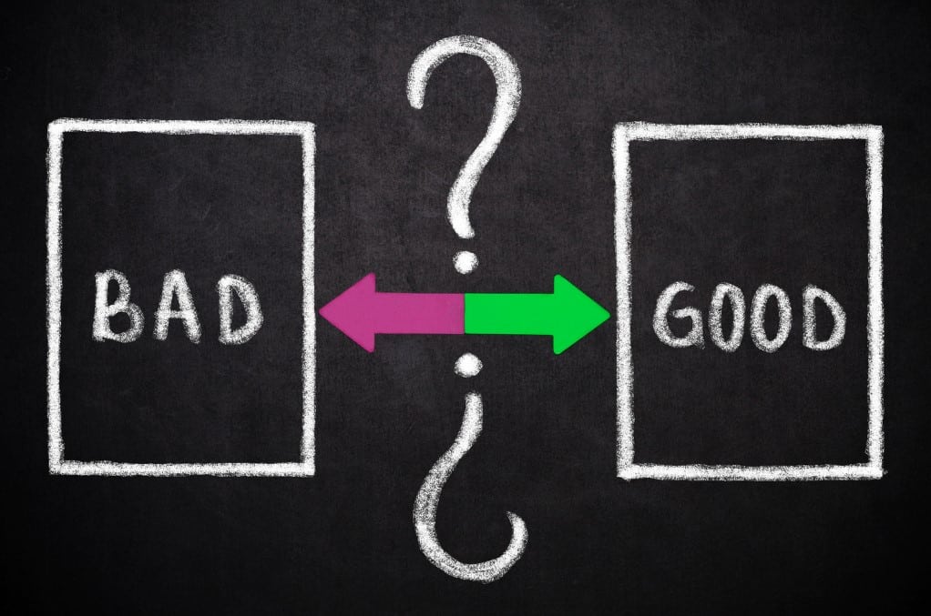 Good debt, bad debt icons